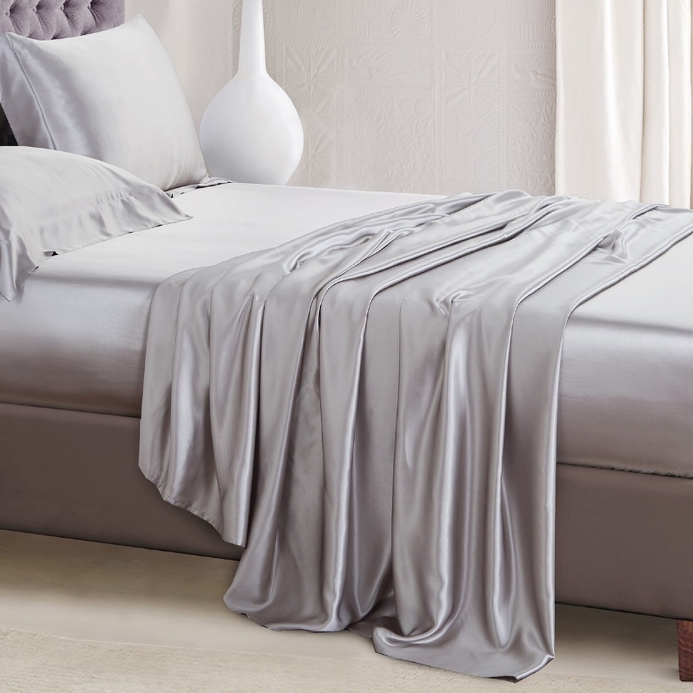 Elle Silk 100% pure silk queen sheet